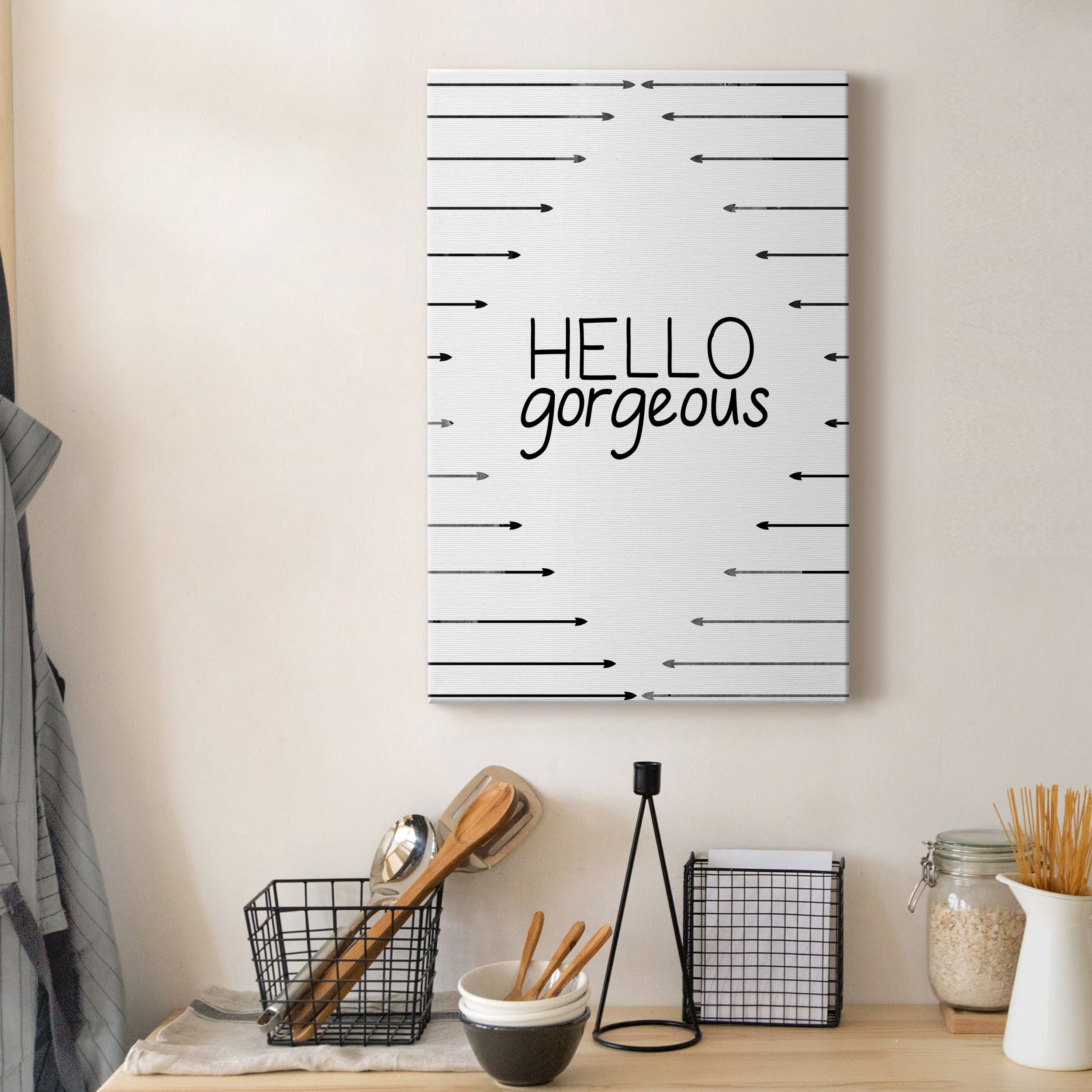 Hello Gorgeous Premium Gallery Wrapped Canvas - Ready to Hang - 8 x 12