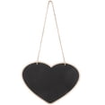 thumbnail image 1 of Miangastore 1 Pcs Wooden Blackboard Heart Shaped Chalkboard Creative Message Board with Rope, 1 of 8