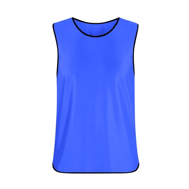 GigrtiJin Débardeurs pour Adolescents de 5 à 16 Ans Couleur Unie Sans Manches Col Rond Blouse Athlétique Ample Résistant à la Transpiration Chemise de Basketball