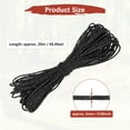 thumbnail image 3 of Uxcell Cuerda Paracord Reflectante de 2 MM 66FT [1PCS] - Cuerda de 3 hebras para Tiendas de Camping y Lonjas [Negro], 3 of 7