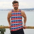 thumbnail image 6 of Gukieu Fourth Of July Print Men's Quick Dry Fitness Vest, Round Neck Sleeveless Fitness Bodybuilding Top-XX-Large, 6 of 7