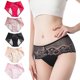 thumbnail image 1 of Bragas menstruales de encaje para mujer, ropa interior sanitaria de algodón a prueba de fugas, bragas fisiológicas de cintura media., 1 of 8