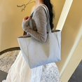 thumbnail image 5 of Hsqqdc Large Canvas Tote Bag, Lightweight Star Spot Shoulder Handbag for Work Travel, 5 of 7