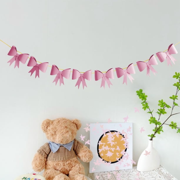 Flores de papel para lazos de cumpleaños estilo coreano | Decoraciones de color macarrón para fiestas de adultos y niños | Serpentinas artesanales de color rosa, amarillo, azul y verde