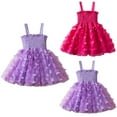 thumbnail image 1 of JDQJBZ Robe Sans Manches pour Enfants Imprimé Dentelle Tenue de Princesse, 1 of 4