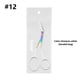 thumbnail image 1 of Fiudx Tijeras para Cejas, Recortador de Precisión de Acero Inoxidable, Mango Ergonómico Antideslizante, Diseño de Peine Protector, Perfectas para Dar Forma a Los Esfuerzos de Cuidado Personal, Regalo, 1 of 3