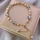 thumbnail image 3 of Pulsera de Cristal de Perla Morada para Mujer, Ajustable, 15-30 Cm, Estilo Francés Vintage, Elegante, Regalo para Niña Mayor | Accesorio Sofisticado de Cuerda Manual para Ropa Formal Informal, 3 of 6