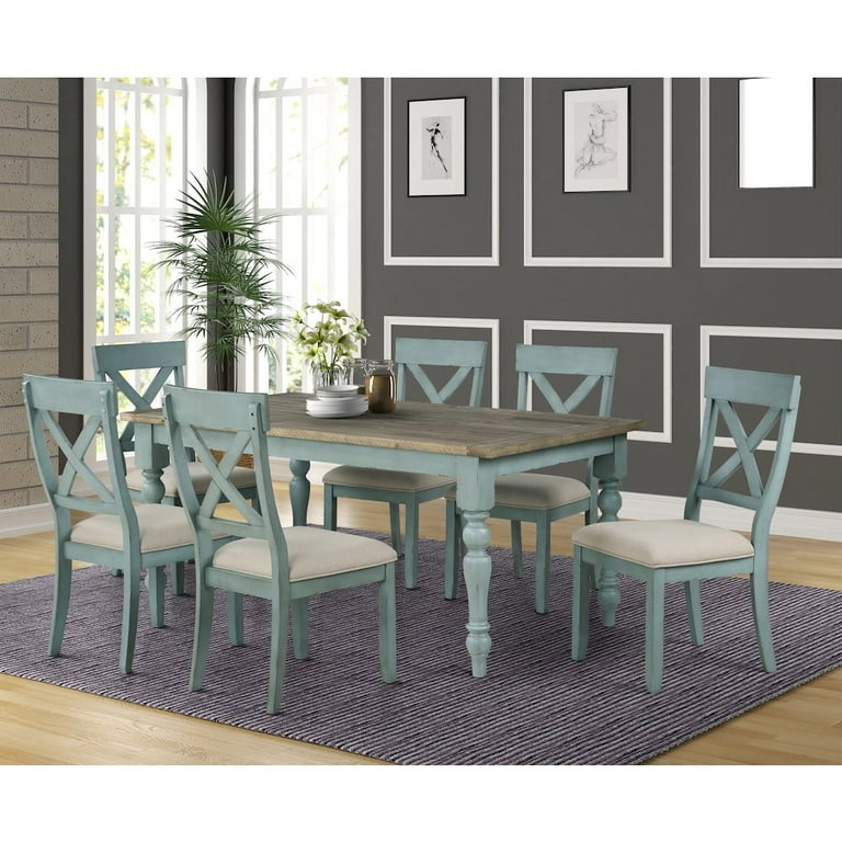 Ershi- Kc Blue Set De Table En Vinyle Tissé, 45 X 30 Cm Tissage Turquoise Pvc Polyester 45 X 30 X 01 Cm2630