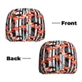 thumbnail image 6 of Kdxio Cool Flamingo Pattern Print 2 Piece Car Head Rest Covers Set Auto Front/Rear Seats Headrest Cover Universal Fit Most Cars,Sedan, SUV, 6 of 9