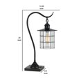 thumbnail image 5 of Benjara 25 Inch Metal Downbridge Design Desk Lamp with Caged Shade, Dark Bronze, 5 of 5