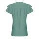 thumbnail image 5 of Camisas de Cuello de Tripulación de Manga Corta para las Mujeres Plisado Mangas de Ruffle, Cuello Redondo Casual Primavera Y Blusa de Verano, 5 of 8