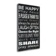 thumbnail image 2 of Tangletown Art, 29 x 20 "Be Happy " by Holly Stadler, Gallery Wrap Canvas Art pr, 2 of 2