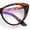 Tortoise, variant on Classic Gothic True Cat Eye Frame Blue Light Filtering Computer Glasses / Clear