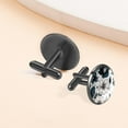 thumbnail image 6 of Ink Plant Stylish and Versatile Cufflink Set for Dress Shirts, Made of Stainless Steel, Ideal for Formal Occasions, 6 of 6