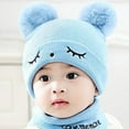 thumbnail image 4 of Kids Winter Knit Beanie Hat & Circle Scarf Set - Warm Neck Warmer and Cap for Boys and Girls, 4 of 8