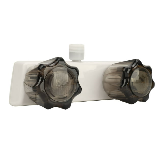 RV Shower Faucet, RV Shower Valve Diverter Easy To Install Shower Faucet With 2 Knobs For Boat Wagon