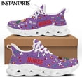 thumbnail image 1 of Zapatos de enfermería blancos para mujer, zapatillas planas de malla con bonitos dibujos animados para enfermera, médico y médico, 1 of 6