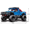 thumbnail image 4 of HI-REEKE Car Building Block Set F-150 off-Road Pickup Truck Kit Plastic Toy Gift for Kid Adult Blue, 4 of 6