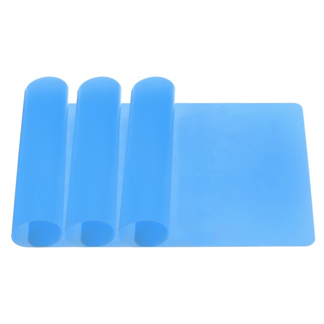 3uds Silicona Unique Bargains 11.8'x7.9' Multipropósito Protector de Mesa Azul