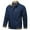 Dark Blue, variant on Herrnalise Men's fall and winter fashion casual solid color jacket zipper pockets stand-up collar jacket Khaki