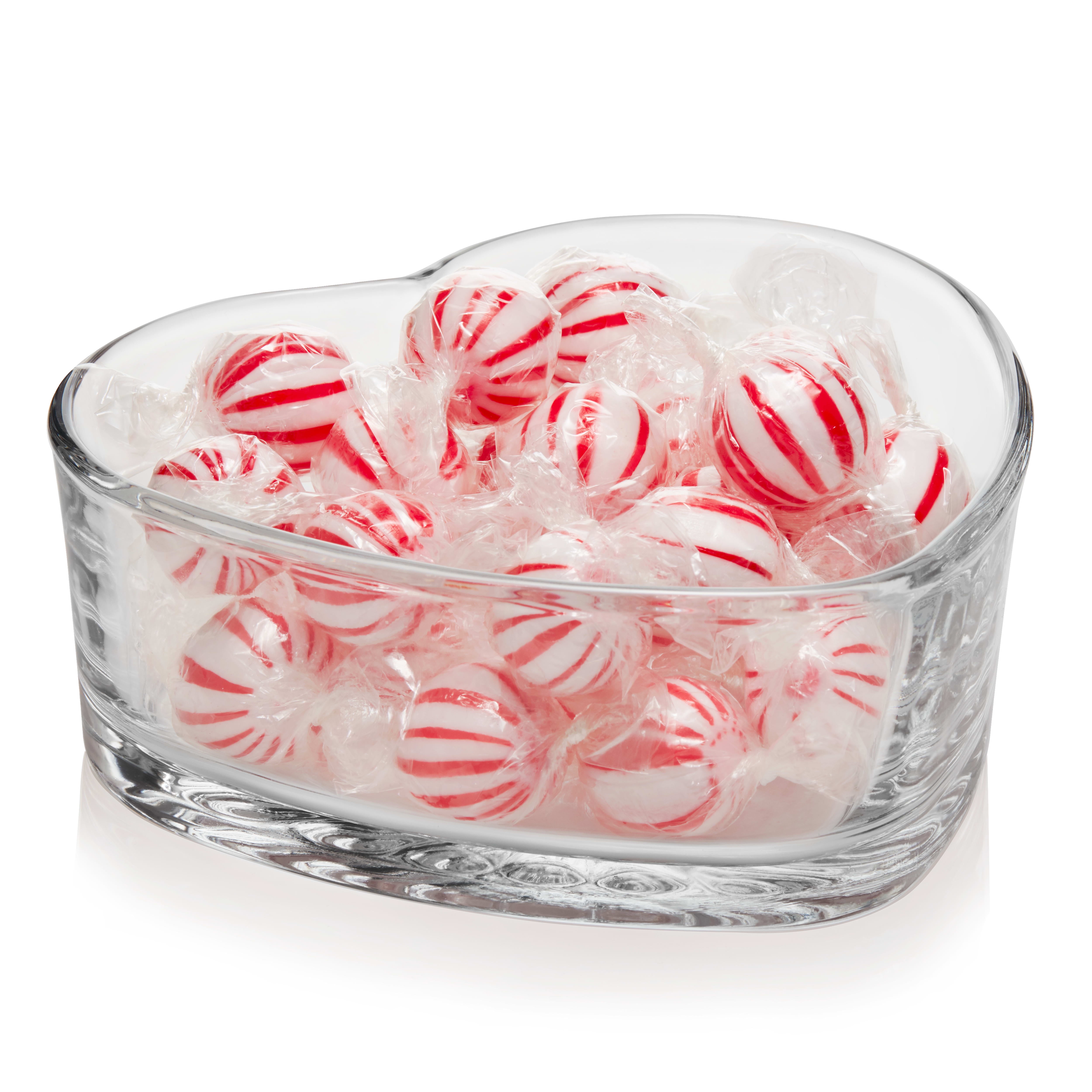 Libbey Heart Glass Candy Bowls, Set of 6