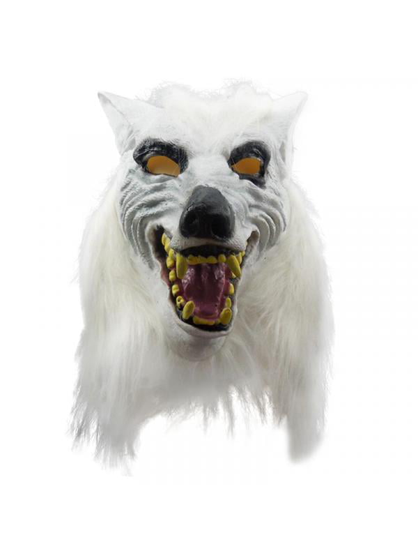 Topumt Wolf Head Halloween Full Face Mask Horror Masquerade Props ...