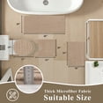 thumbnail image 5 of Ileading Bathroom Rugs Sets 4 Piece with Toilet Lid Cover, Non Slip Bathroom Mats Extra Soft Bath Rugs Absorbent Shaggy Rugs Perfect Plush Mats, 5 of 12