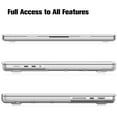 thumbnail image 5 of Fintie Case for MacBook Pro 14 Inch A3434 A3112 A3185 A3401 A2992 A2918 A2779 A2442 (2021-2025) (M5/M4/M3/M2/M1 Pro/Max Chip) with Touch ID - Protective Snap On Hard Shell, Frost Clear, 5 of 10