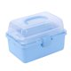 thumbnail image 1 of Caja de Almacenamiento Macarena Multiusos con Tapa y Asa Azul Estuche de Almacenamiento para Lazos para el Cabello, 1 of 8