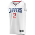 thumbnail image 2 of Men's Fanatics Branded Kawhi Leonard White LA Clippers Fast Break Player Jersey - Association Edition, 2 of 3
