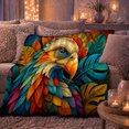 thumbnail image 6 of Vibrant Mandala Eagle Autumnal autumn celebration, Festive autumn celebration Scene, Warm Flannel Blanket for Living Room and Reading Nook, Art Lovers autumn celebration Gift, Festive Home Decor, 6 of 9