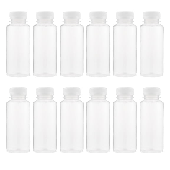 Bouteilles de Boisson Transparentes à Fond Plat pour Rester Debout en Toute Sécurité en Plastique PP Extra Épais 250 ml