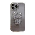 thumbnail image 1 of Flow Sand Kitty Cat Purple Clear Glitter Funda Para Teléfono Compatible Con iPhone 14 13 12 11 Pro MAX 7 8 14 Plus XR X XS Lujo 6D Chapado Gradiente Suave Carcasa Lente Proteger Cubierta Gao Jiahui unisex, 1 of 2