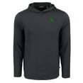 thumbnail image 2 of Men's Cutter & Buck Black North Texas Mean Green Coastline Epic Comfort Eco Recycled Long Sleeve Hooded T-Shirt, 2 of 3