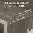 thumbnail image 4 of CAPHAUS Sturdy Room 11-Inch Cube Storage Organizer Shelf, with Thick Exterior Edge, Storage Shelf Divider w/Back, Bookcase, 6-Cube / 8-Cube / 9-Cube, Colors Available in Rustic Grey Oak and White, 4 of 9