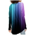 thumbnail image 3 of iTNHFP T-Shirts pour Femmes T-Shirts en Coton Coupe Ample Manches Longues Col Rond Basique Mode Imprimé Tunique, 3 of 4