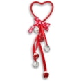 thumbnail image 2 of Valentine's Decor Heart Shaped Door Hangers with Jingle Bells (Red & White Theme), 2 of 4