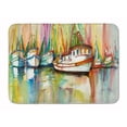 thumbnail image 1 of Carolines Treasures JMK1074RUG Shrimp Fleet Machine Washable Memory Foam Mat, 1 of 4