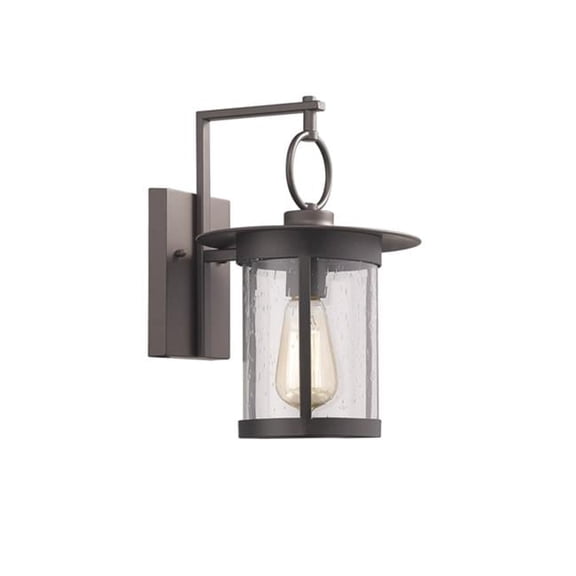 12 in. Lighting Griflet Transitional 1 Light Rubbed Bronze Outdoor Wall Sconce - Oil Rubbed Bronze