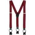 thumbnail image 1 of CTM®  1.375 Inch Wide Solid Color Y-Back Button-End Suspenders (Men's), 1 of 3