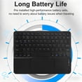 thumbnail image 6 of AKKHOO Rechargeable Wireless Bluetooth Keyboard with Touchpad, Ultra-Slim Quiet Portable Keyboard, Compatible with iOS, Android, Windows and Mac, 6 of 11