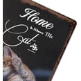 thumbnail image 6 of Vintage Tin Sign Home Is Where The Cat Is Quote Metal Tin Sign Gifts for Cat Lovers Pet Cat Sign, Kitty Sign, Animal Wall Art, Plaque Hanging Wall Art, Lovely Cat Decor, Housewarming Gift 12"x16", 6 of 8