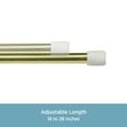 thumbnail image 4 of Kenney® Strafford 7/16" Spring Tension Rod, 18-28", Brass, 4 of 6