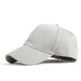 thumbnail image 2 of Prolriy Baseball Cap Hats for Men Women Cap Cottons Solid Color Party Women Trucker Hat Grey, 2 of 3