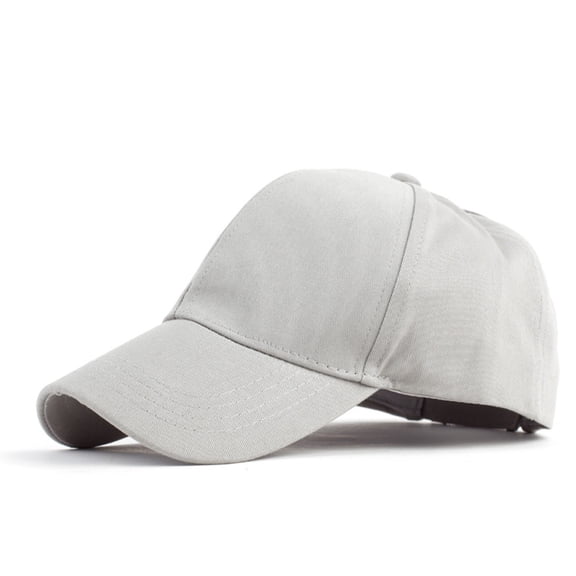 WHEANG Sun Hats for Women Cotton Mesh Ponytail Baseball Cap Back Open Top Solid Color Sun Hat Breathable Lightweight Summer Outdoor Sports Running Golf Casual Hat One Size Gray