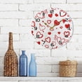 thumbnail image 7 of Dreamtimes Valentine's Day Heart Wall Clock, 10 Inch Silent Non Ticking Round Clock Oil Painting Clock Easy to Read Clock for Living Room Bedroom Bathroom Home Decor, 7 of 7