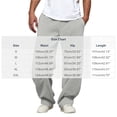 thumbnail image 3 of Hvogkswy Sweatpants for Men Solid Drawstring Elastic Waist Baggy Sweatpants with Pockets Soft Comfy Casual Daily Sports Long Pants, 3 of 6