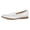 White, variant on Lorri Slip-On Loafers for Women - Comfortable Flat Shoes with Arch Support - Versatile Casual to Dressy Footwear - Lightweight Rubber Outsole White 6.5-7 M US