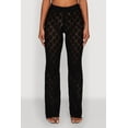 thumbnail image 3 of Womens Crochet Diamond Knit Pants, 3 of 4