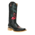 thumbnail image 2 of Tin Haul Womens Flamingo Square Toe Cowboy  Mid Calf Boots, 2 of 5